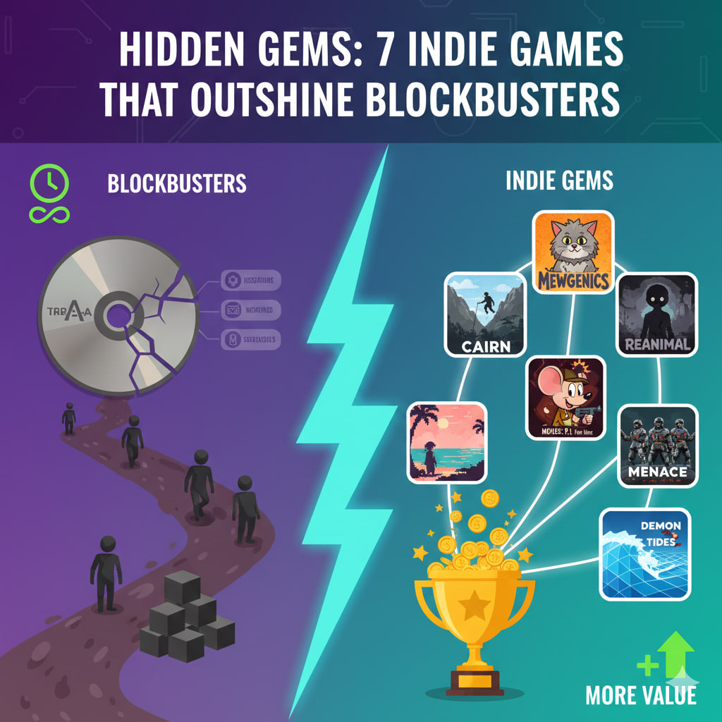 Hidden Gems: 7 Indie Games You Missed This Year That Outshine the AAA Blockbusters.
