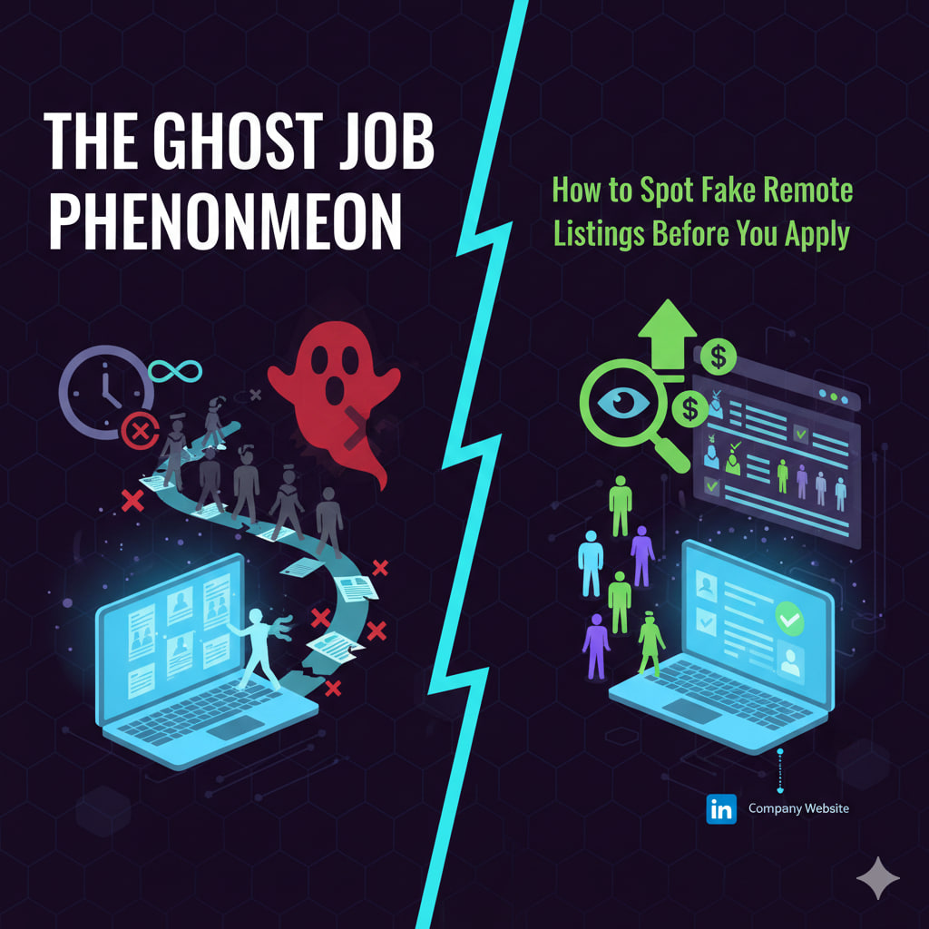 The Ghost Job Phenomenon: How to Spot Fake Remote Listings Before You Apply.
