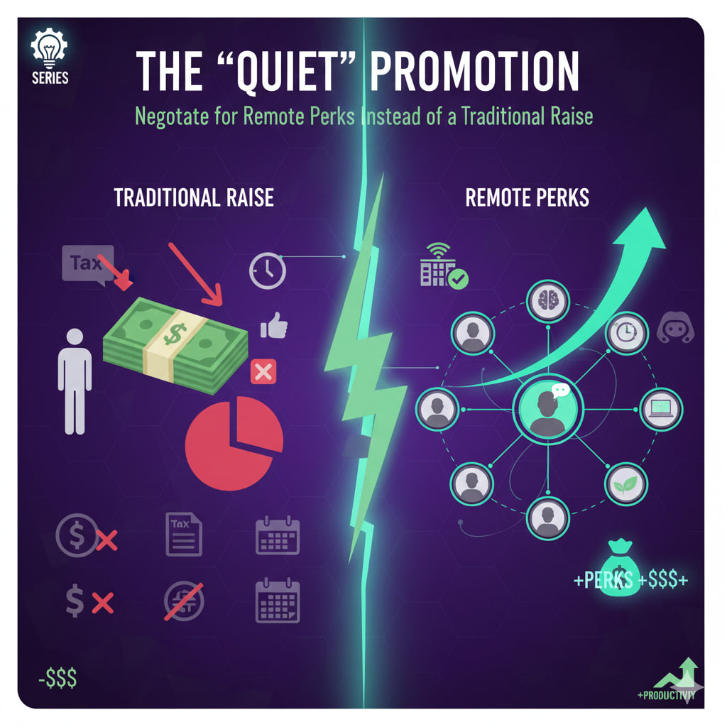The “Quiet” Promotion: How to Negotiate for Remote Perks Instead of a Traditional Raise.